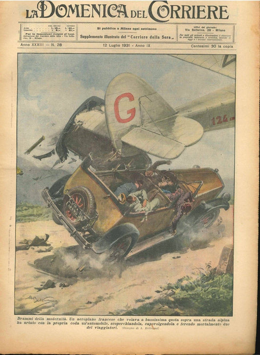 DOMENICA DEL CORRIERE N  28 - 12 LUGLIO 1931 - ILL.  A. BELTRAME