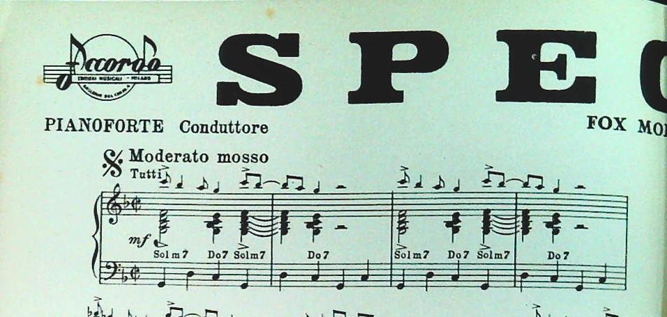 HI-FI fox moderato - SPECIAL fox moderato - SPARTITO-SHEET MUSIC