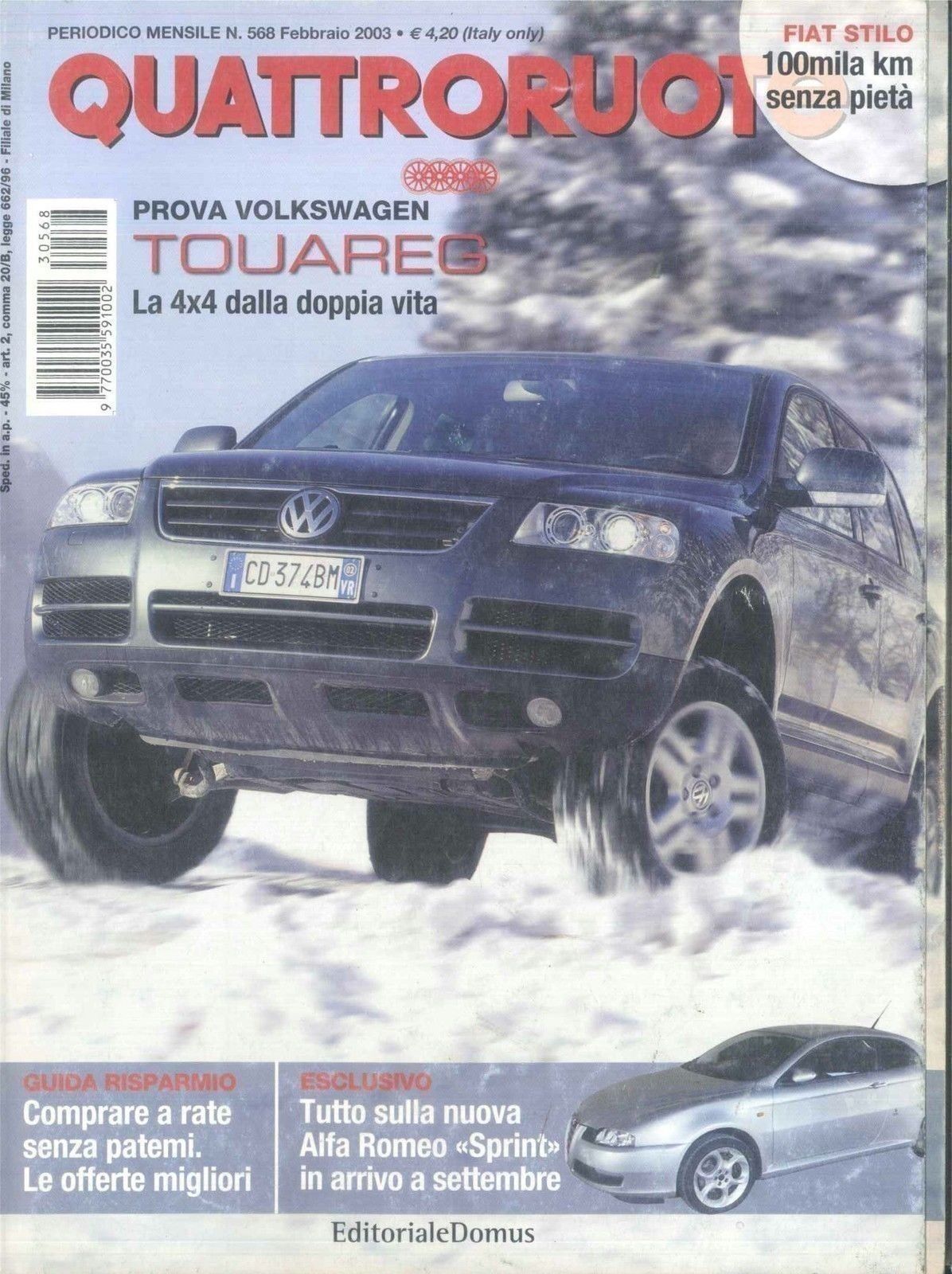 QUATTRORUOTE N 568 - FEBBRAIO 2003