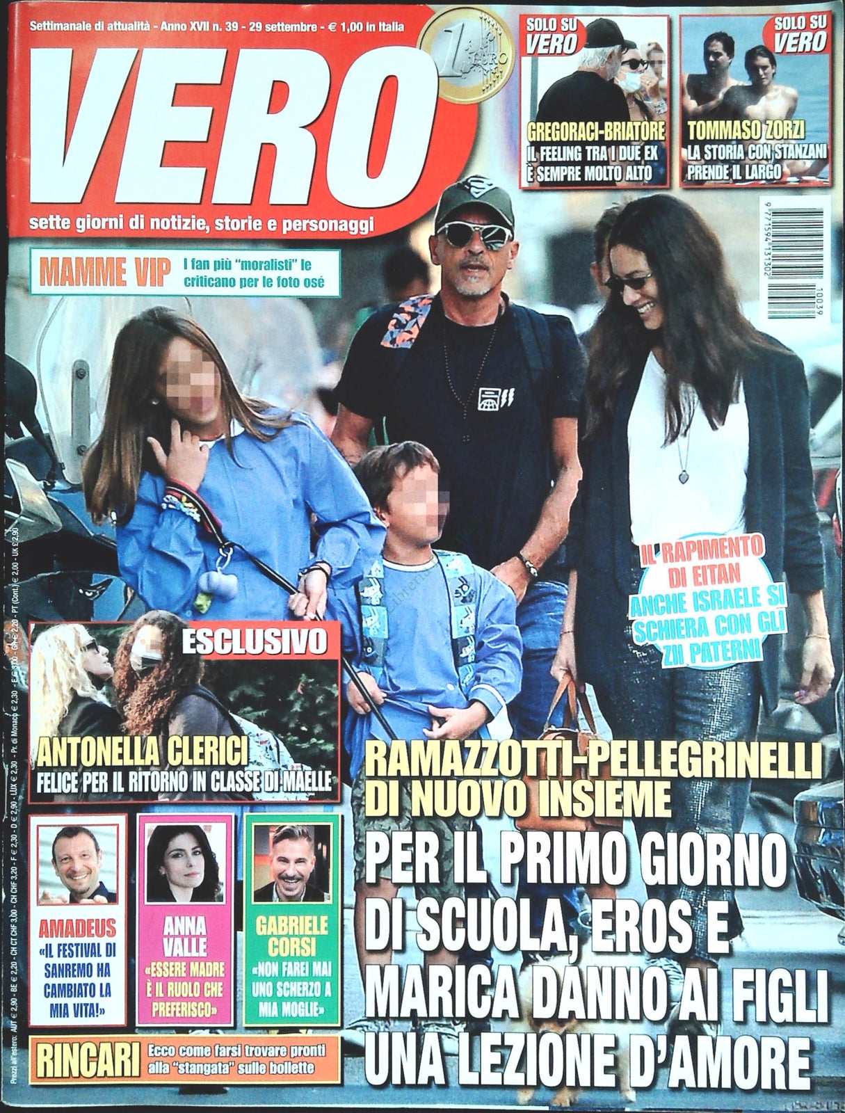 VERO 29 SETTEMBRE 2021 - RAMAZZOTTI - CLERICI - AMADEUS - GABRIELE CORSI-OUTLET