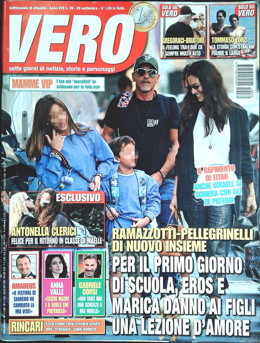 VERO 29 SETTEMBRE 2021 - RAMAZZOTTI - CLERICI - AMADEUS - GABRIELE CORSI-OUTLET