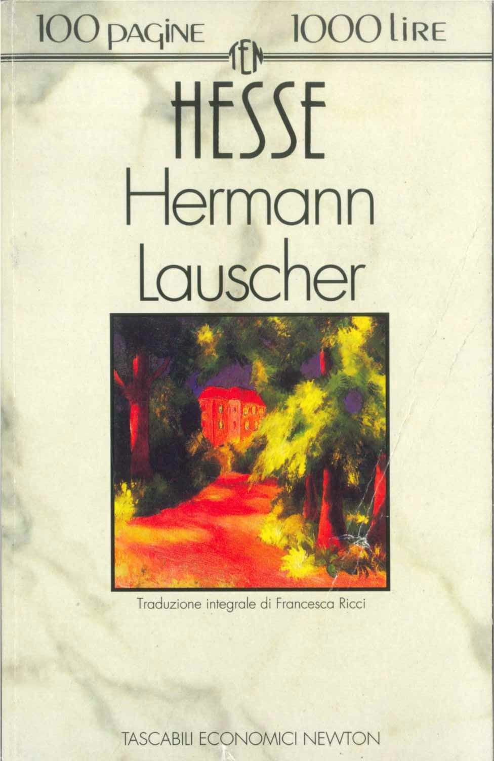 HERMAN LAUSCHER - HESSE - ED. NEWTON 1992