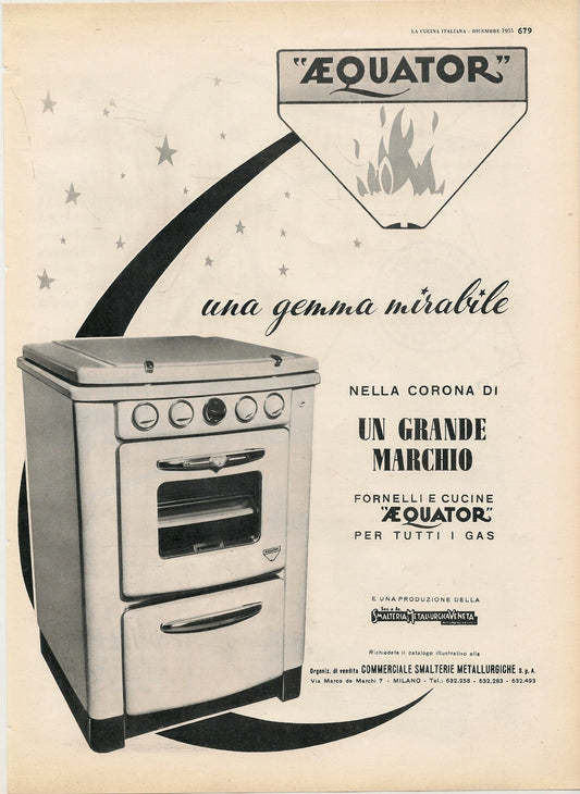 AEQUATOR. SMALTERIA METALLURGICA VENETA - ADVERTISING