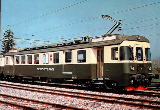 SCHWEIZERISCHE SUDOSTBAHN - BDe 4/4 84 SATTEL - NV