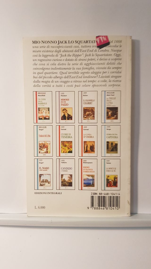 MIO NONNO JACK LO SQUARTATORE - CLAUDIO APONE - LA SPIGA 1998