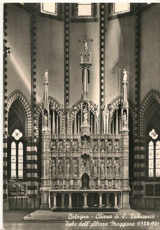 BOLOGNA CHIESA SAN FRANCESCO - PALA ALTARE - V1974