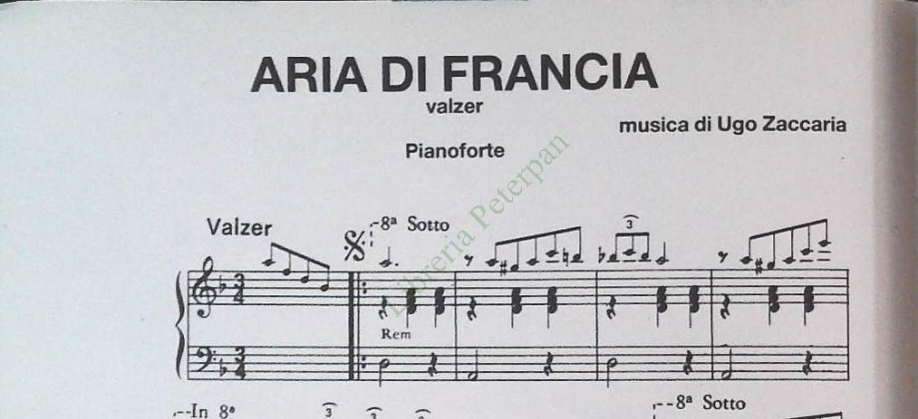 UGO ZACCARIA - 2 BRANI PER FISA E ORCHESTRA - SPARTITO-SHEET MUSIC