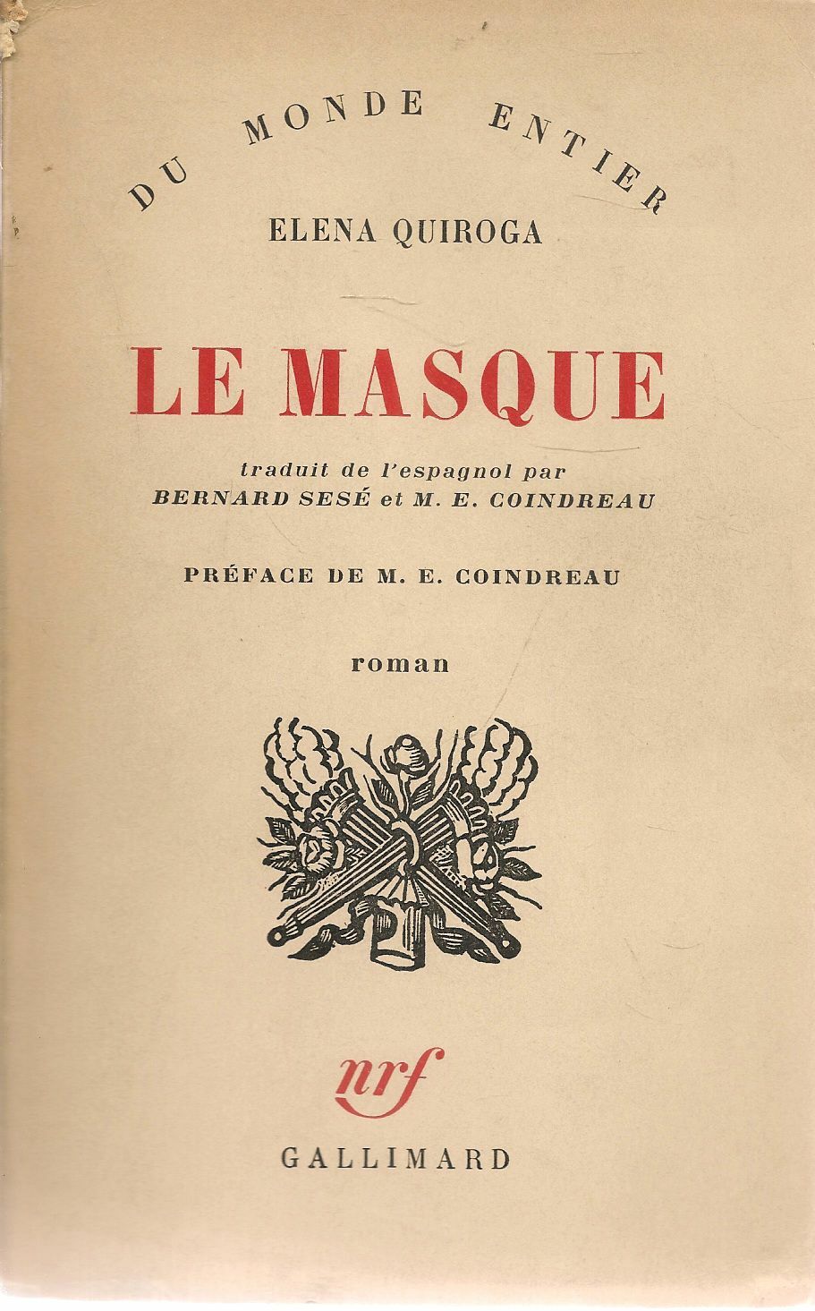 LE MASQUE - ELENA QUIROGA - FRENCH TEXT