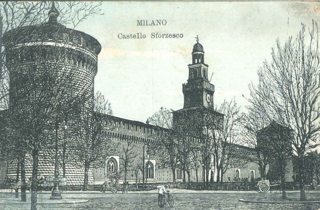MILANO - CASTELLO SFORZESCO - V1911 - DISEGNATA