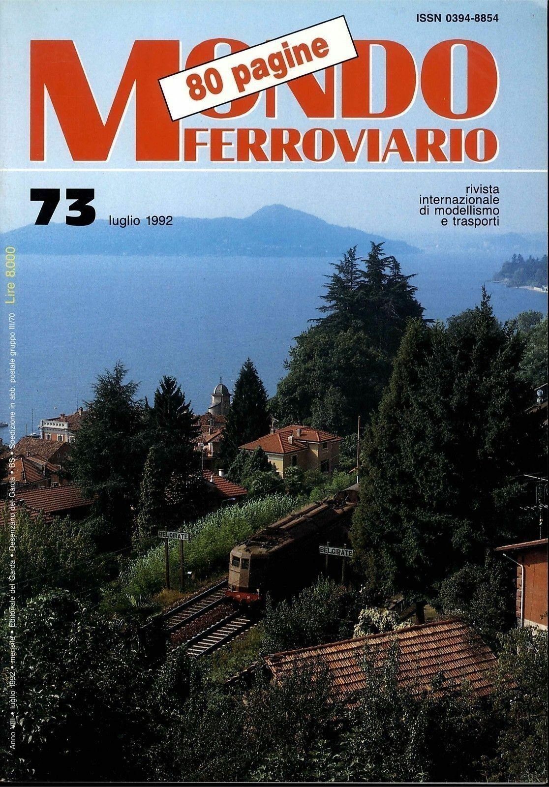 MONDO FERROVIARIO N. 73 - LUGLIO 1992