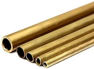 TUBO DI OTTONE DIAM 8 MILLIMETRI-SPESSORE 0,50 MM-L = 245 MILLIMETRI - 1 PEZZO