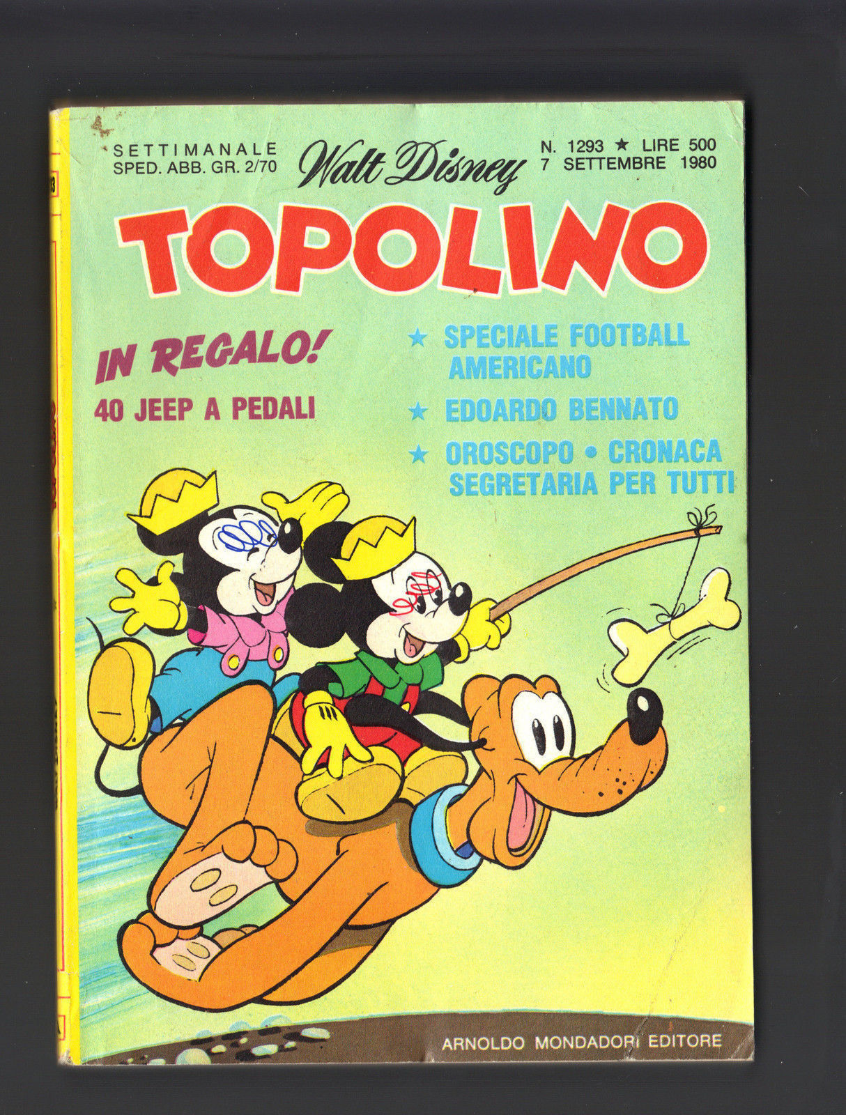TOPOLINO N° 1293 - 7 SETTEMBRE 1980