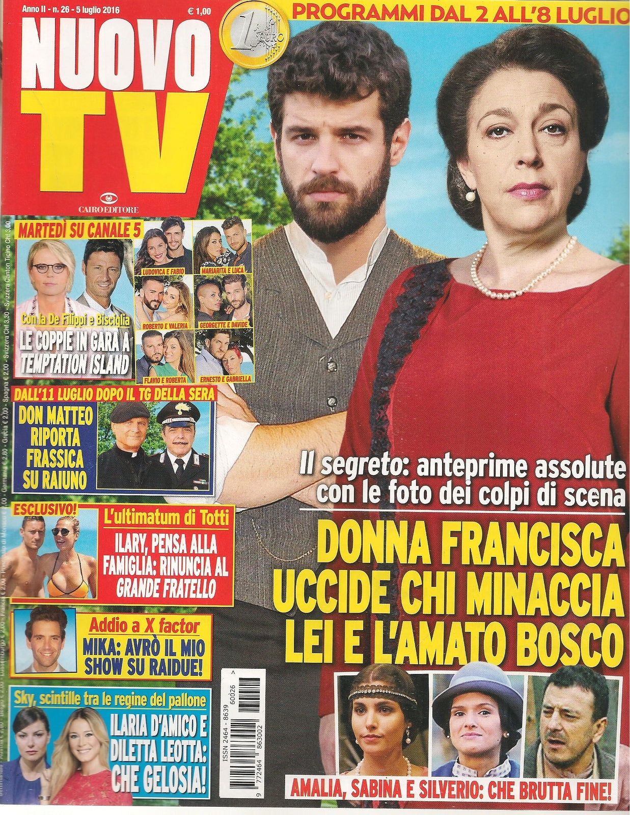 NUOVO TV N. 26 - 5 LUGLIO 2016    IL SEGRETO FRASSICA ILARY BLASY