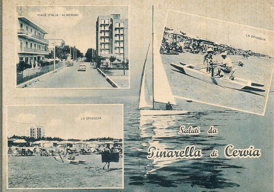 SALUTI DA PINARELLA DI CERVIA - TRE VEDUTE - V1961 - AZZURRATA