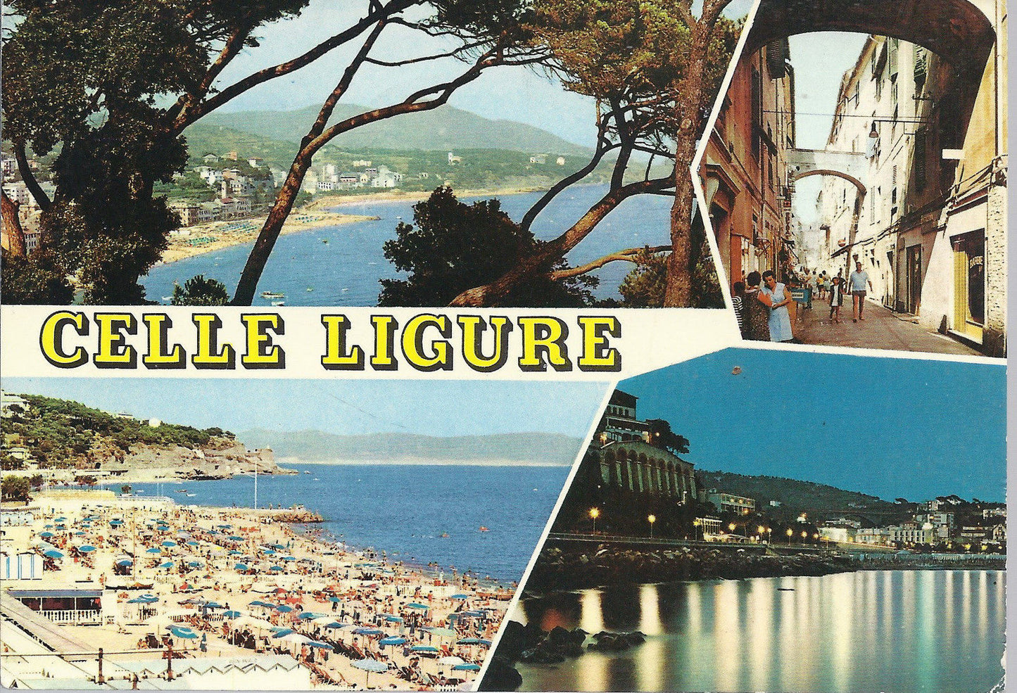 CELLE LIGURE - 4 VEDUTE - V 1977 - FG
