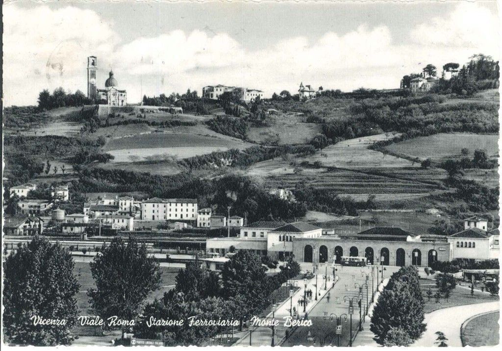 VICENZA VIALE ROMA E STAZ. FERROVIARIA - V1957