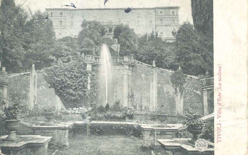 TIVOLI - VILLA D'ESTE - LO SCALONE - 1922