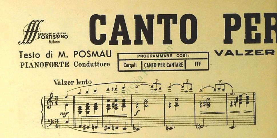 CANTO PER CANTARE