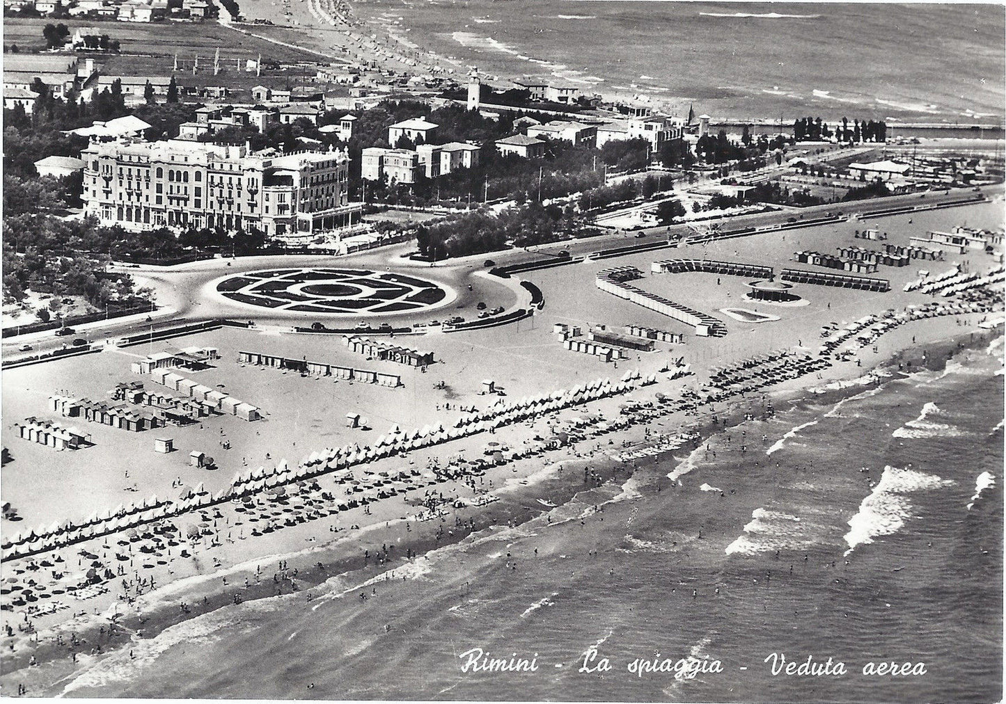 RIMINI - LA SPIAGGIA - VEDUTE AEREA - NV - FG