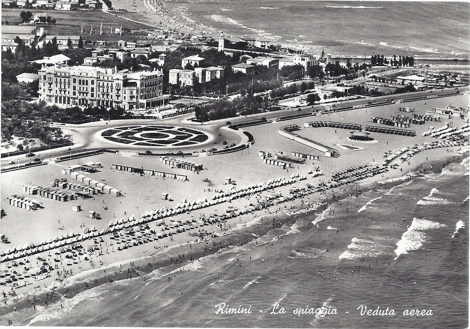 RIMINI - LA SPIAGGIA - VEDUTE AEREA - NV - FG