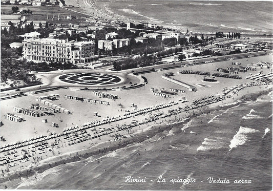 RIMINI - LA SPIAGGIA - VEDUTE AEREA - NV - FG