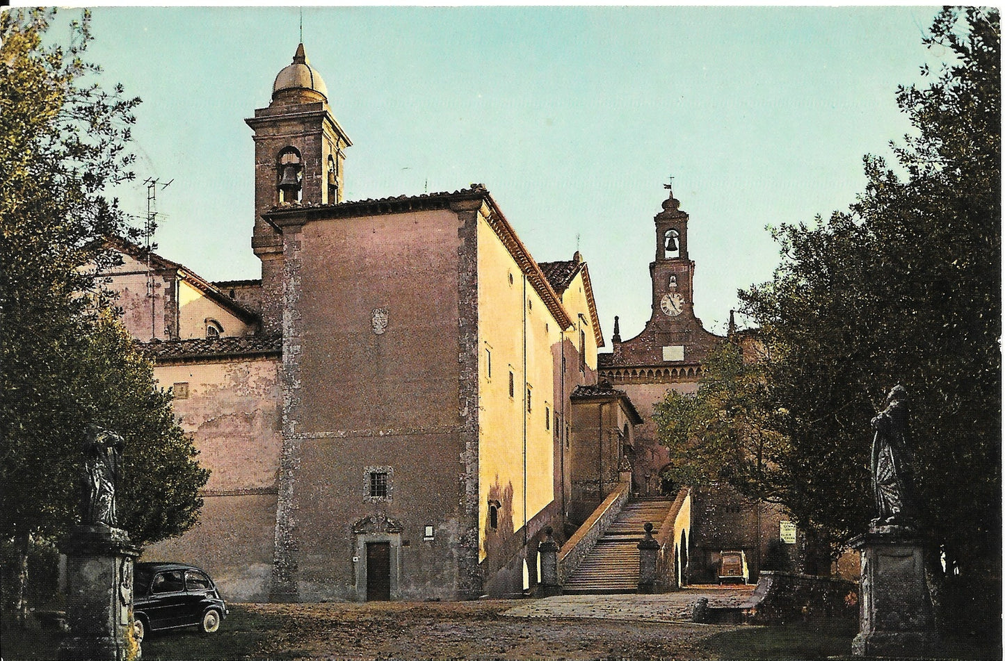 MONTESENARIO - SANTUARIO - FACCIATA DEL CONVENTO - V1970