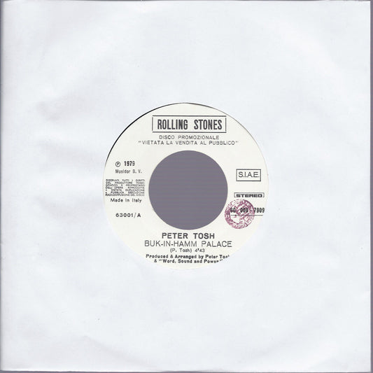 BUK-IN-HAMM PALACE # PETER TOSH -- MISS MONDO # CARILLON - Promo, white label