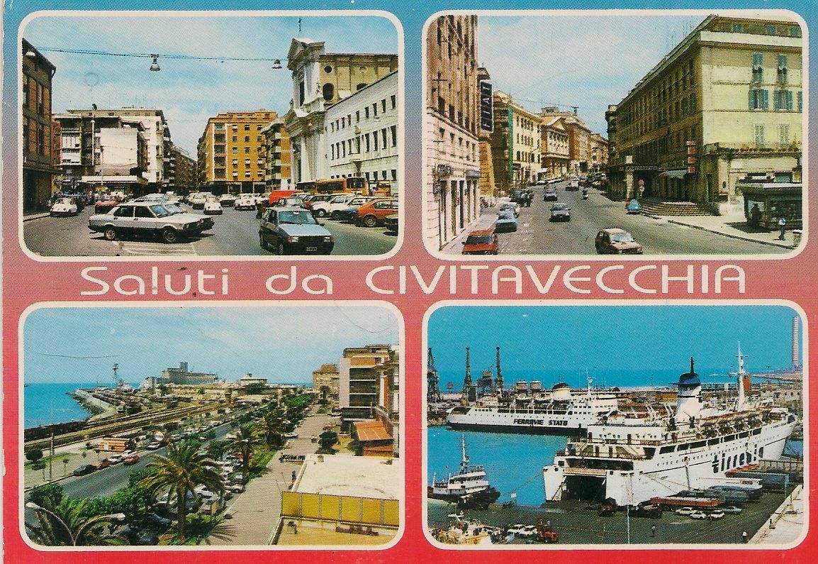 SALUTI DA CIVITAVECCHIA - QUATTRO VEDUTE - NV
