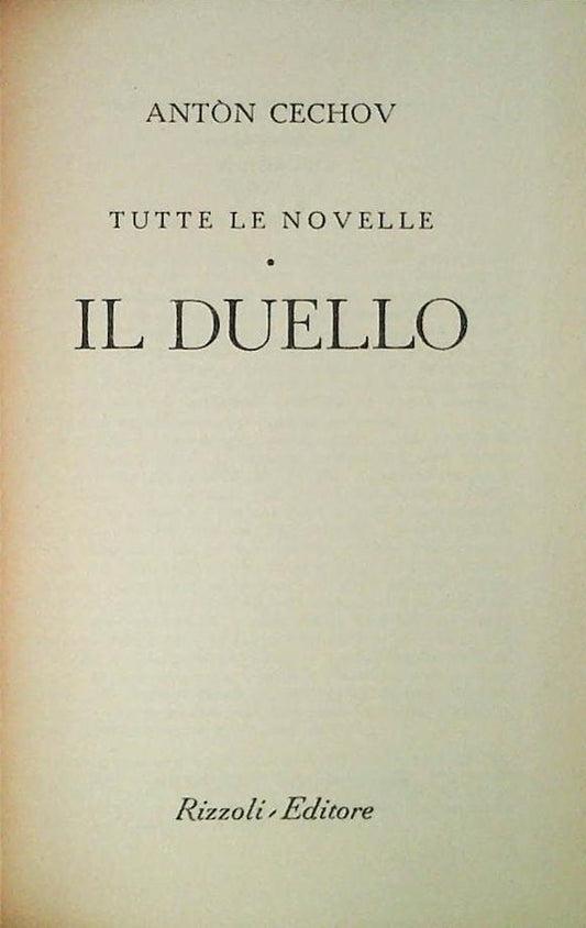 IL DUELLO - ANTON CECHOV