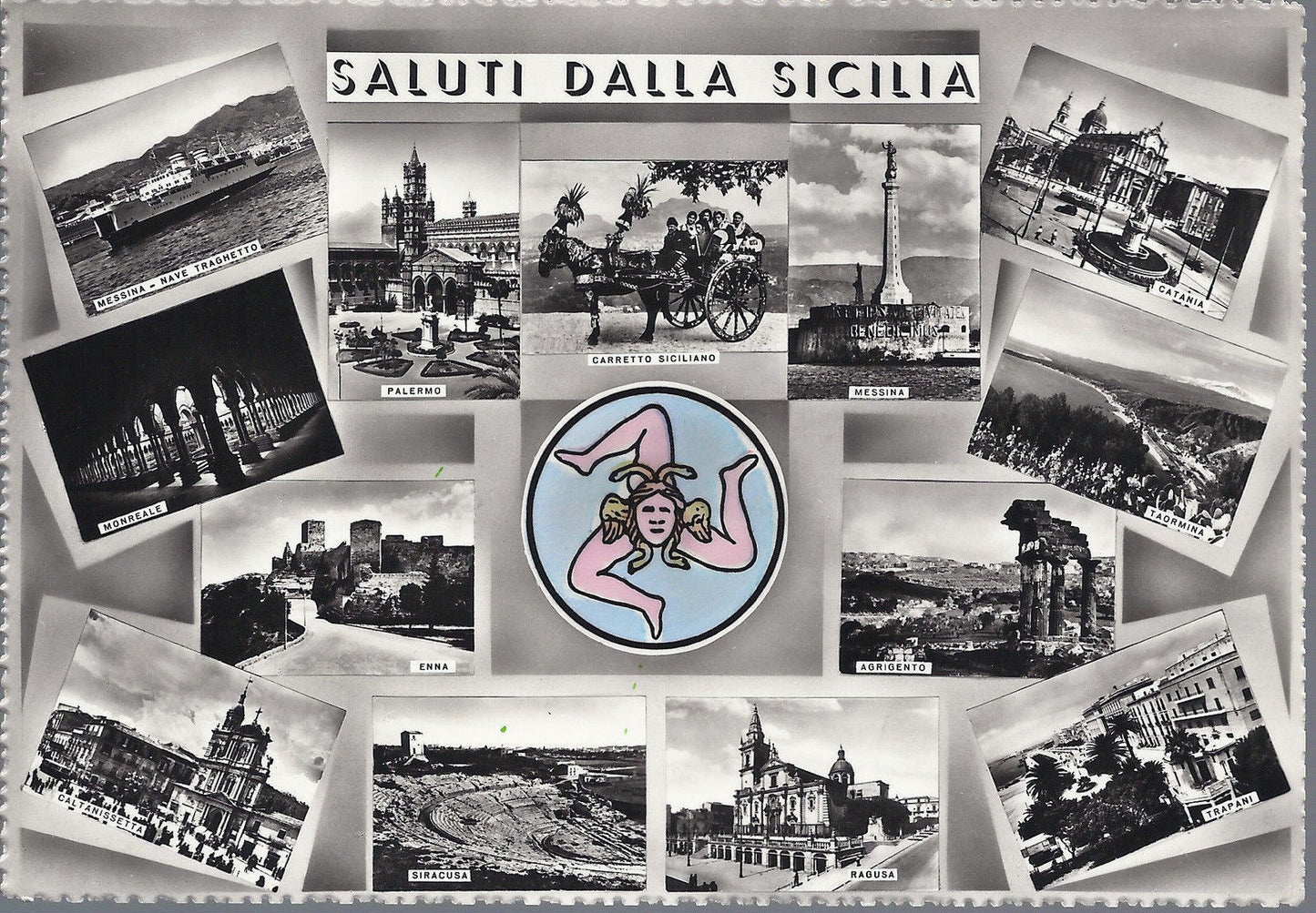SICILIA - SALUTI - 13 VEDUTINE - NV