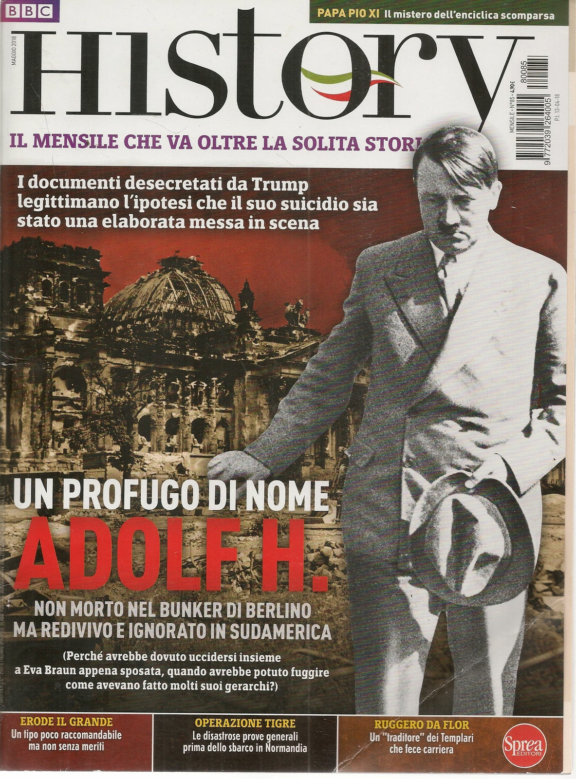 HISTORY MAGGIO 2018 - UN PROFUGO DI NOME HITLER