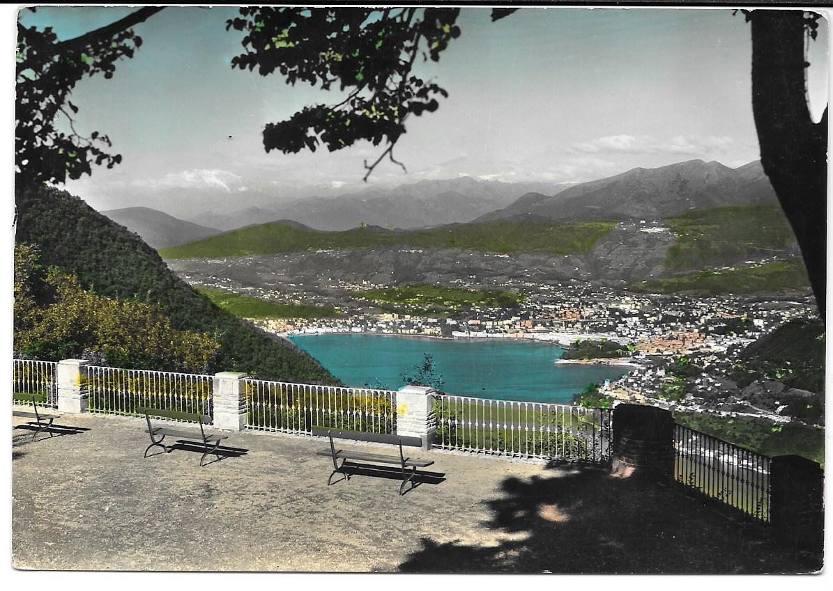 LUGANO VISTA DA LANZO D'INTELVI - V1961 - ACQUARELLATA