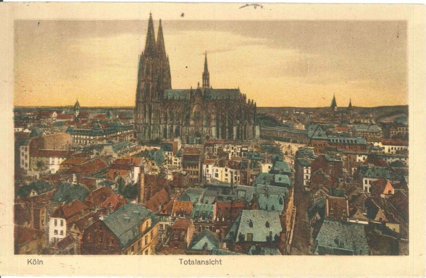 COLONIA/KOLN - PANORAMA/TOTALNSICHT - V1924 -COLORATA/ FARBI