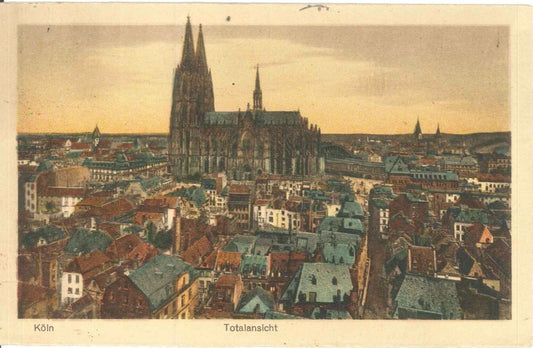 COLONIA/KOLN - PANORAMA/TOTALNSICHT - V1924 -COLORATA/ FARBI