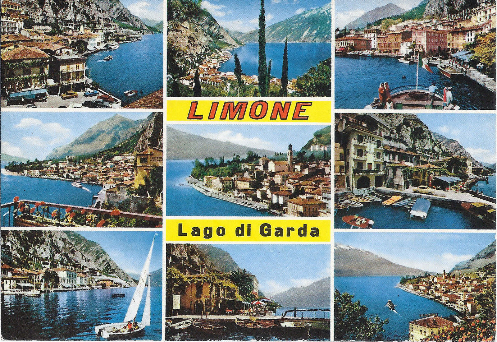 LIMONE - LAGO DI GARDA - 9 VEDUTINE - V1987 (tassata)