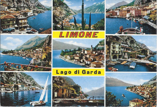 LIMONE - LAGO DI GARDA - 9 VEDUTINE - V1987 (tassata)