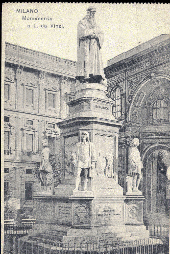 MILANO - MONUMENTO A L. da VINCI - V