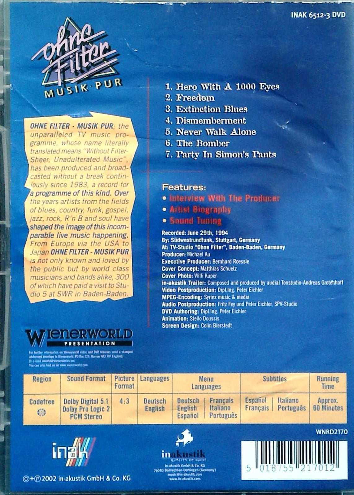 STEVE LUKATHER AND LOS LOBOTOMYS - DVD