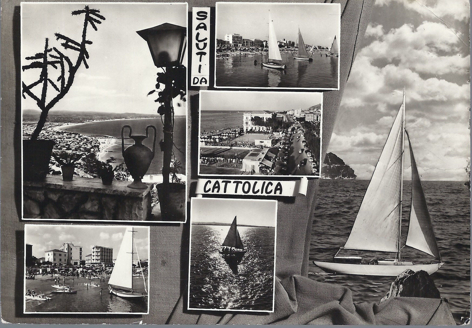 CATTOLICA - SALUTI - 5 VEDUTE - V1962