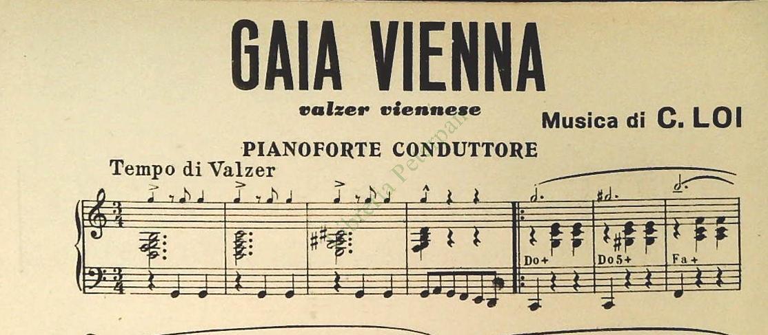 SUL DANUBIO-valzer viennese - GAIA VIENNA.vaklzer viennese -SPARTITO-SHEET MUSIC