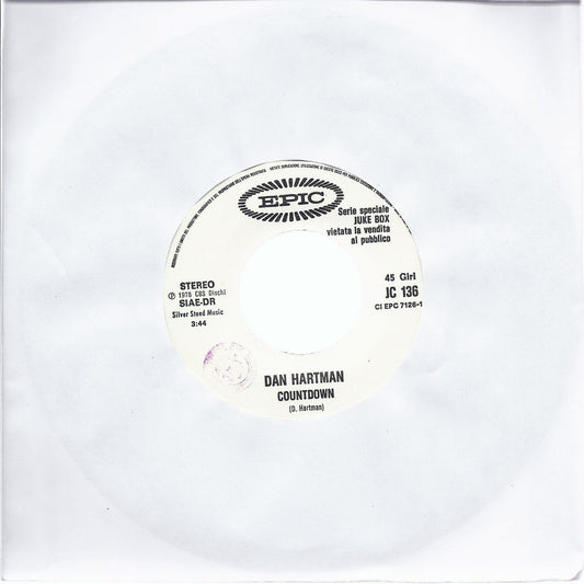 COUNTDOWN - THIS IS IT # DAN HARTMAN  - Edizione per Juke Box
