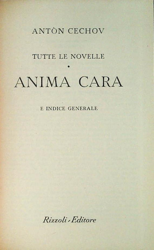 ANIMA CARA - ANTON CECHOV