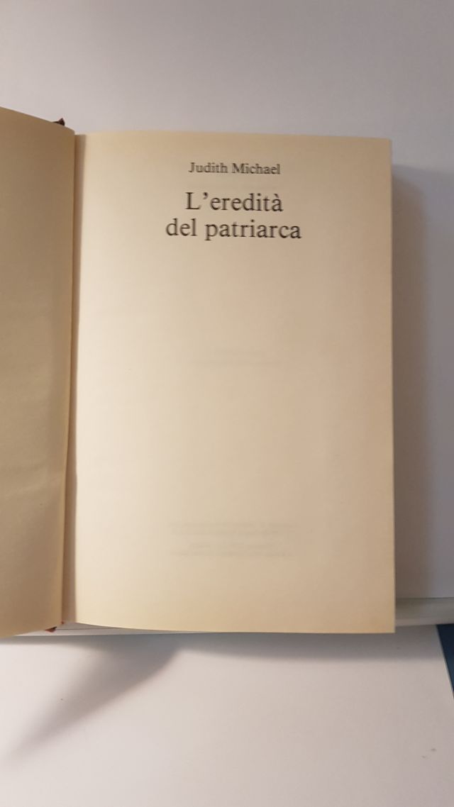 L'EREDITA' DEL PATRIARCA - JUDITH MICHALE - CDE 1989