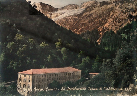 VALDIERI - VALLE GESSO - TERME REALI - ACQUARELLATA - V1959