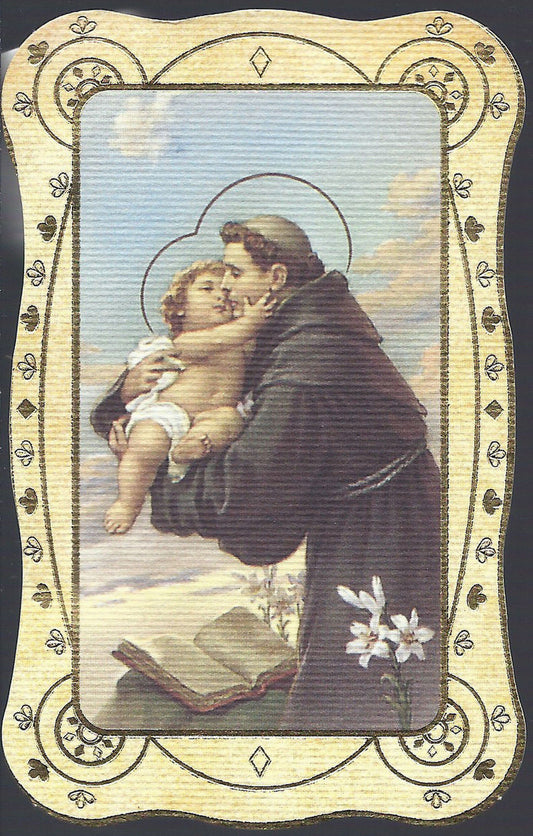 S. ANTONIO DI PADOVA E GESU BAMBINO' - SANTINO - AS013-