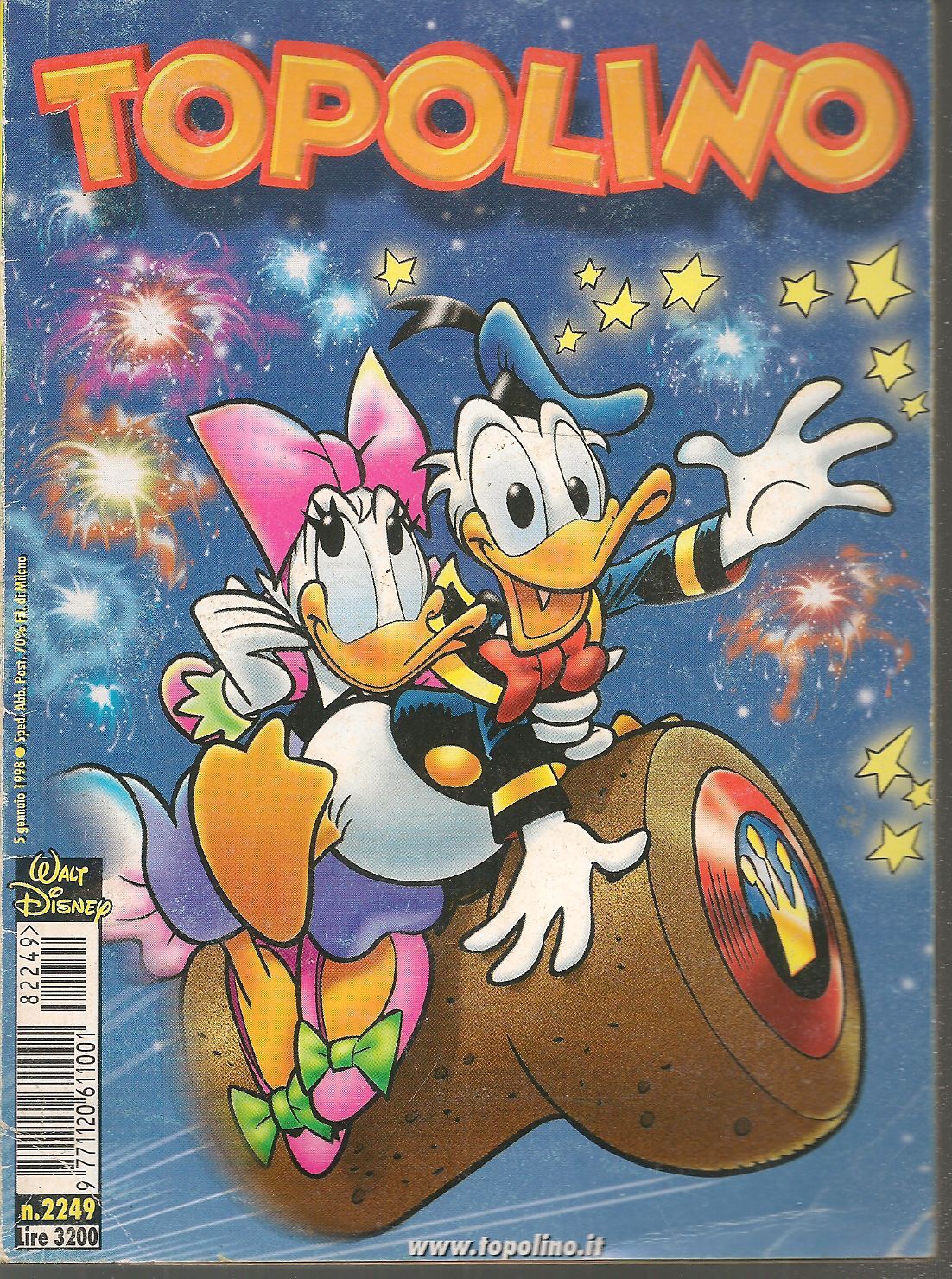 TOPOLINO N. 2249 - 5 GENNAIO 1998