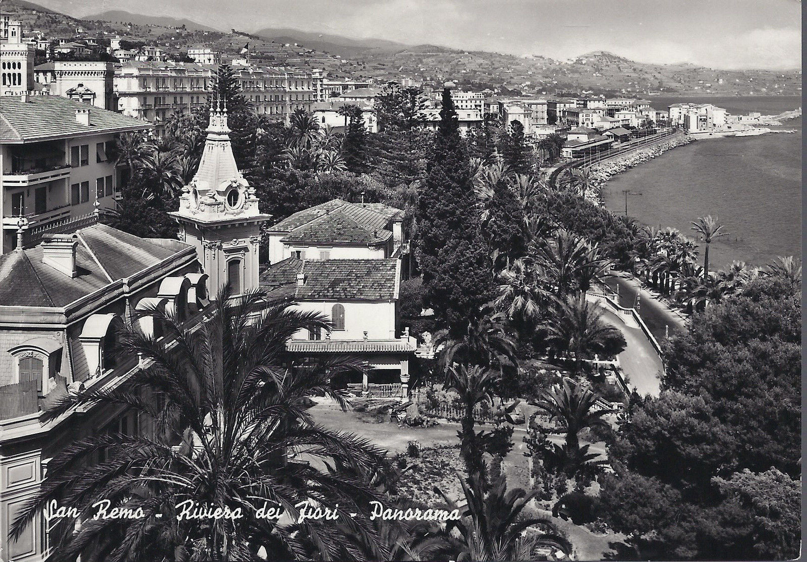 SAN REMO - RIVIERA DEI FIORI - PANORAMA - V1953