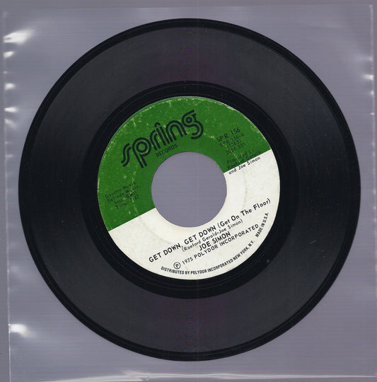 GET DOWN, GET DOWN  Get On The Floor - IN MY BABY'S ARMS == JOE SIMON - USA 1975