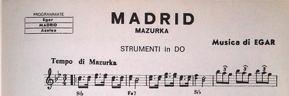 CAMPAGNOLI DI SUCCESSO - QUATTRO BRANI - SPARTITO-SHEET MUSIC