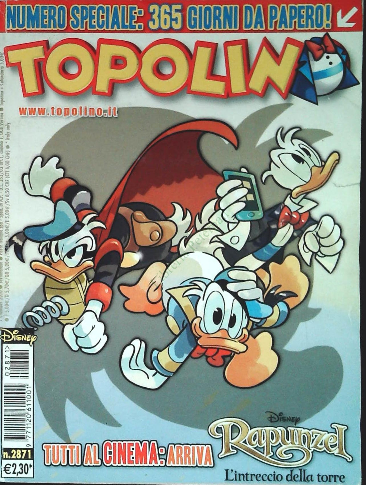 TOPOLINO N. 2871 - 7 DICEMBRE 2010
